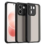 Σκληρή Πλάτη PC+TPU για Xiaomi Redmi Note 17 Pro Max 5G (OEM) σε Μαύρο — ενισχυμένες γωνίες & ματ ημιδιάφανο φινίρισμα κατά των δακτυλικών αποτυπωμάτων.