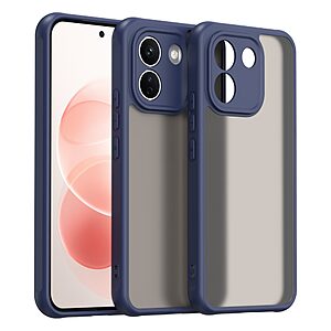 Σκληρή Πλάτη PC+TPU για Xiaomi Redmi Note 17 Pro Max 5G (OEM) σε Μπλε — ματ ημιδιάφανο φινίρισμα & ενισχυμένες γωνίες κατά των κραδασμών.