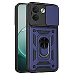 Σκληρή Πλάτη PC+TPU για Xiaomi Redmi Note 17 Pro Max 5G (OEM) σε Μπλε — περιστρεφόμενο stand & συρόμενο κάλυμμα κάμερας για πλήρη προστασία.