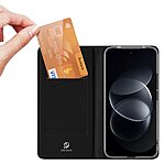 Θήκη Xiaomi Redmi Note 17 Pro Max 5G / Pro 5G - DUX DUCIS Skin Pro Series - Flip Πορτοφόλι από Συνθετικό Δέρμα (PU) με TPU - Μαύρο - Stand — εικόνα 3