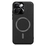 Πλάτη από Συνθετικό Δέρμα (PU) με TPU για Xiaomi Redmi Note 17 Pro Max 5G (OEM) σε Μαύρο — μεταλλικό πλαίσιο κάμερας & airbag γωνίες κατά των πτώσεων.