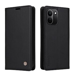 Flip Πορτοφόλι από Συνθετικό Δέρμα (PU) με TPU για Xiaomi Redmi Note 17 Pro Max 5G (YIKATU) σε Μαύρο — θήκες καρτών, stand & μαγνητικό κλείσιμο.