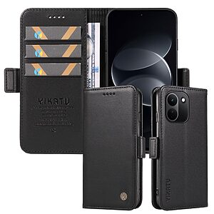 Θήκες Κινητών Xiaomi Mi A1 6 Θήκη Xiaomi Redmi Note 17 Pro Max 5G - YIKATU YK-003 - Flip Πορτοφόλι από Συνθετικό Δέρμα (PU) με TPU - Μαύρο - Stand — εικόνα 2
