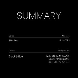 Θήκη Xiaomi Redmi Note 17 Pro Max 5G / Pro 5G - DUX DUCIS Skin Pro Series - Flip Πορτοφόλι από Συνθετικό Δέρμα (PU) με TPU - Μπλε - Stand — εικόνα 2