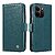 Flip Πορτοφόλι από Συνθετικό Δέρμα (PU) με TPU για Xiaomi Redmi Note 17 Pro Max 5G (YIKATU) σε Πράσινο — 3 θήκες καρτών & λειτουργία stand.