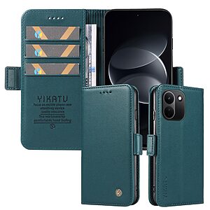 Θήκη Xiaomi Redmi Note 17 Pro Max 5G - YIKATU YK-003 - Flip Πορτοφόλι από Συνθετικό Δέρμα (PU) με TPU - Πράσινο - Stand — εικόνα 2