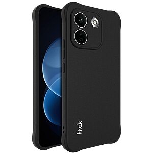 Πλάτη TPU για Xiaomi Redmi Note 17 Pro Max 5G (IMAK) σε Μαύρο ματ — γωνίες airbag & ανασηκωμένα χείλη για προστασία από πτώσεις & γρατζουνιές.