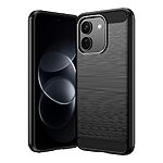 Πλάτη TPU για Xiaomi Redmi Note 17 Pro Max 5G (OEM) σε Μαύρο — υφή carbon fiber, brushed φινίρισμα κατά των δαχτυλιών & απορρόφηση κραδασμών.